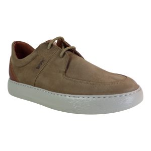 kricket Ανδρικά Παπούτσια Sneakers WOW 25K-7004-34 Μπέζ Δέρμα