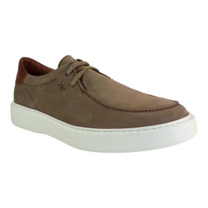 kricket Ανδρικά Παπούτσια Sneakers WOW 25K-1034-31 Μπέζ Δέρμα