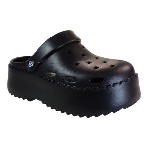 SUPERDRY Γυναιεία Παπούτσια Παντόφλες Σαμπό Pura Moqs TXS2442 Μαύρο