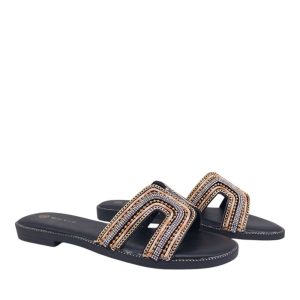 Envie shoes Γυναικεία Πέδιλα Παντόφλες E96-21377-34 Μαύρο