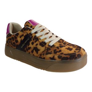Renato Garini Γυναικεία Παπούτσια Sneakers 801-15E Λεοπάρ Φούξια V115E8012S53