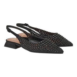 Exe Shoes Γυναικεία Παπούτσια SLINGBACK HILLLARY-141 700-141 Μαύρο Στράς W47001411171