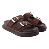 EXE Shoes Γυναικεία Παντόφλας FLATFORMS 03R-232 Καφέ Καστόρι W403R2322504