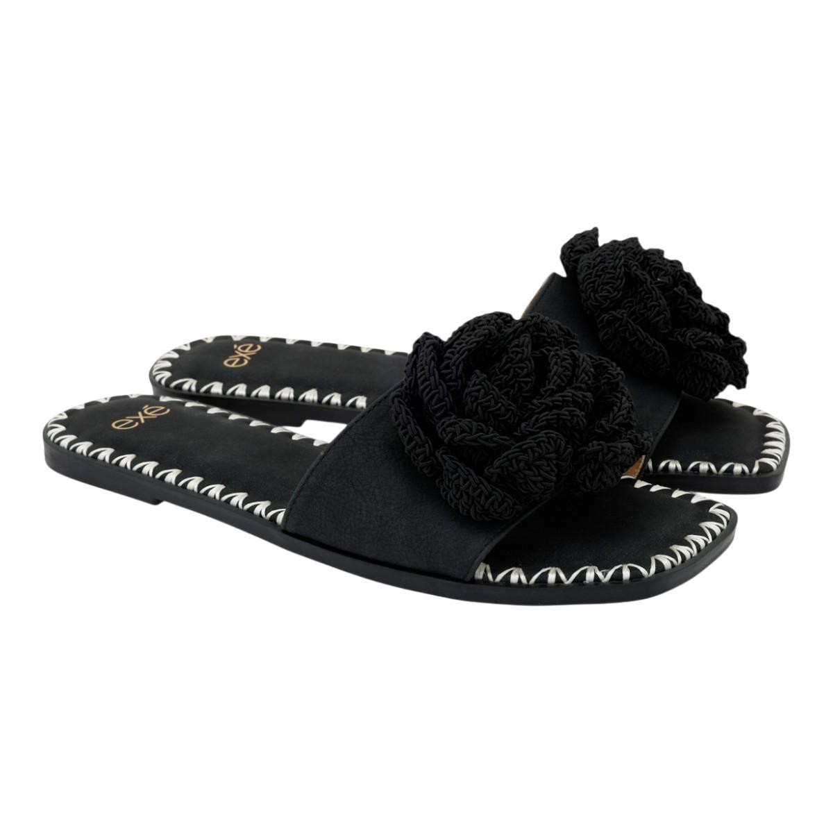 Exe Shoes Γυναικεία Παπούτσια FLATS MULES 69Q-013 Μαύρο W469Q0131001
