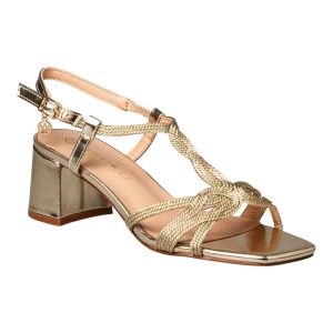 Envie Shoes Γυναικεία Παπούτσια Πέδιλα E64-23475-59 Χρυσο