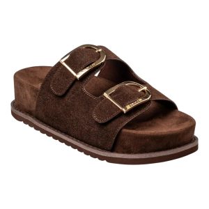 Envie Shoes Γυναικεία Πέδιλα FLATFORM SANDALS E96-23250-28 Καφέ