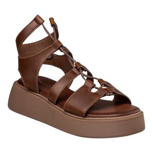 Envie Shoes Γυναικεία Πέδιλα GLADIATOR SANDALS E96-23254-28 Καφέ