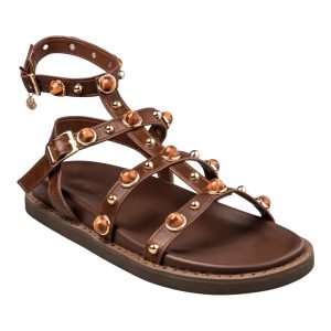 Envie Shoes Γυναικεία Πέδιλα FLATFORM SANDALS E96-23273-28 Καφέ