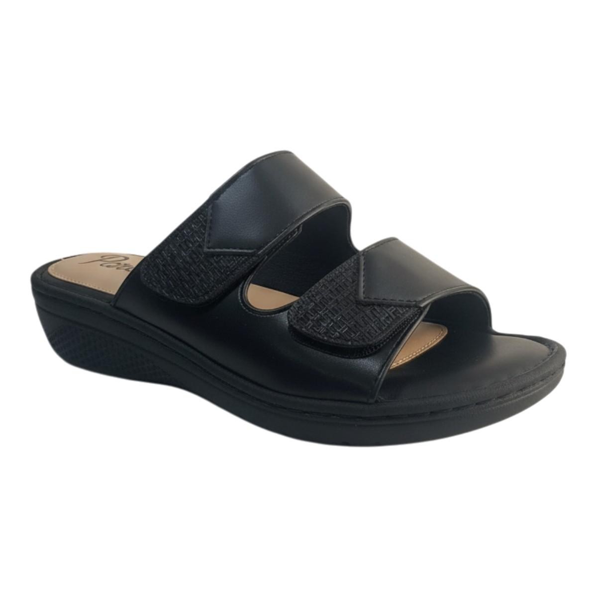 Parex Γυναικείες Παντόφλες Ανατομικές Comfort 12133024.B Μαύρο