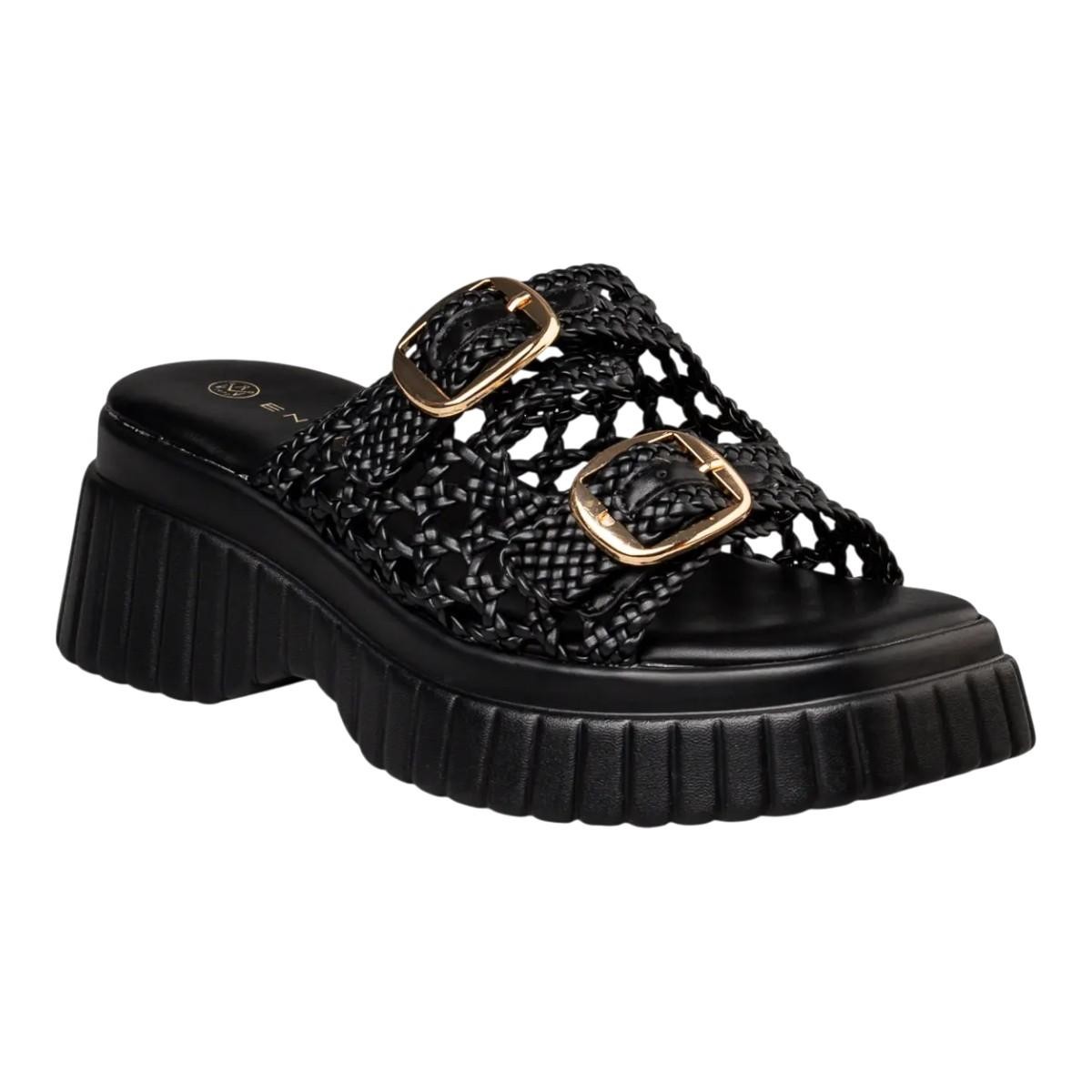 Envie Shoes Γυναικεία Πέδιλα FLATFORM SANDALS E96-23370-34 Μαύρο