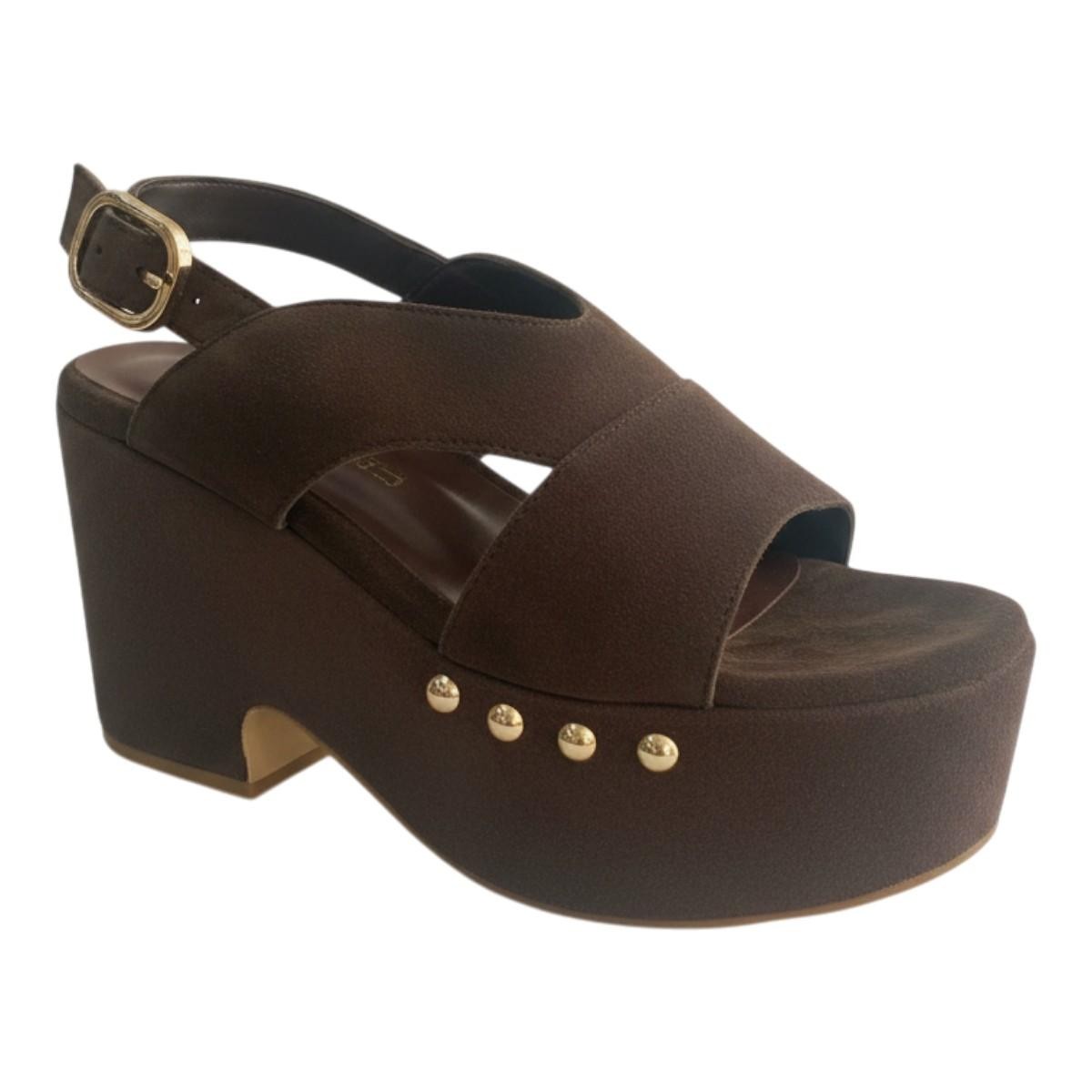 Fardoulis Shoes Γυναικείες Πέδιλα Πλατφόρμες 458-05 Μαύρο Δέρμα Καστόρι