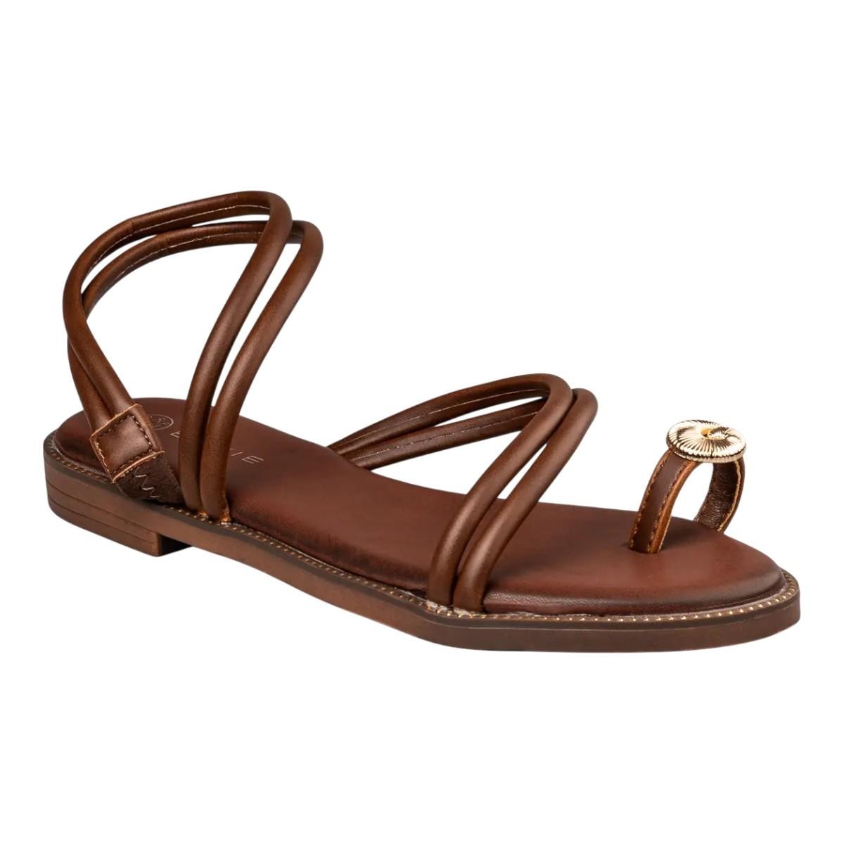 Envie Shoes Γυναικεία Πέδιλα FLAT SANDALS E96-23330-28 Καφέ