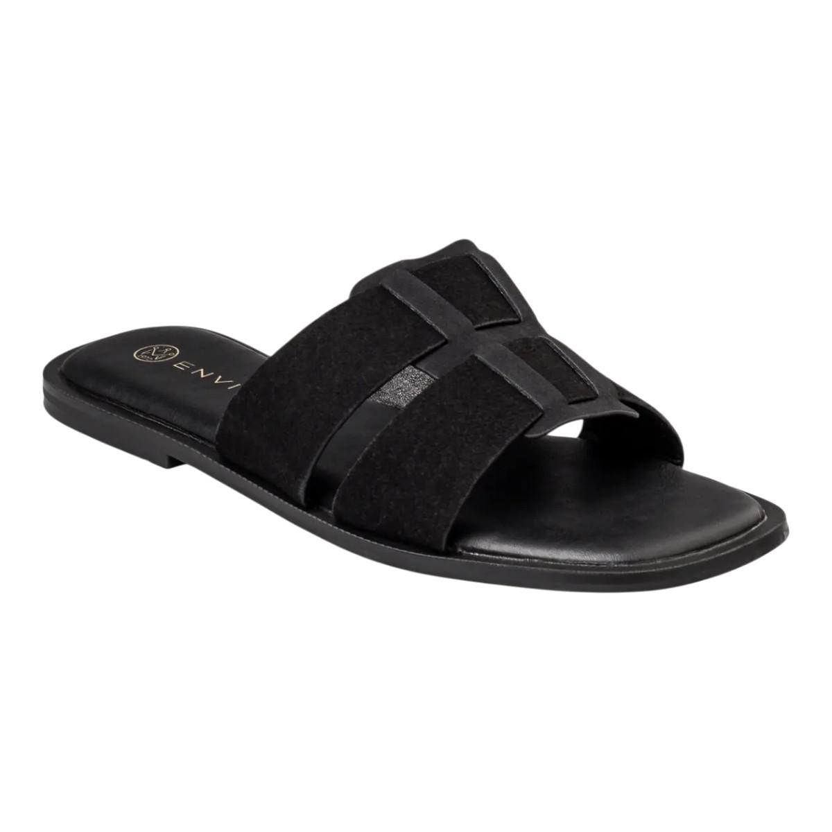 Envie Shoes Γυναικεία Πέδιλα FLAT SANDALS E96-23455-34 Μαύρο
