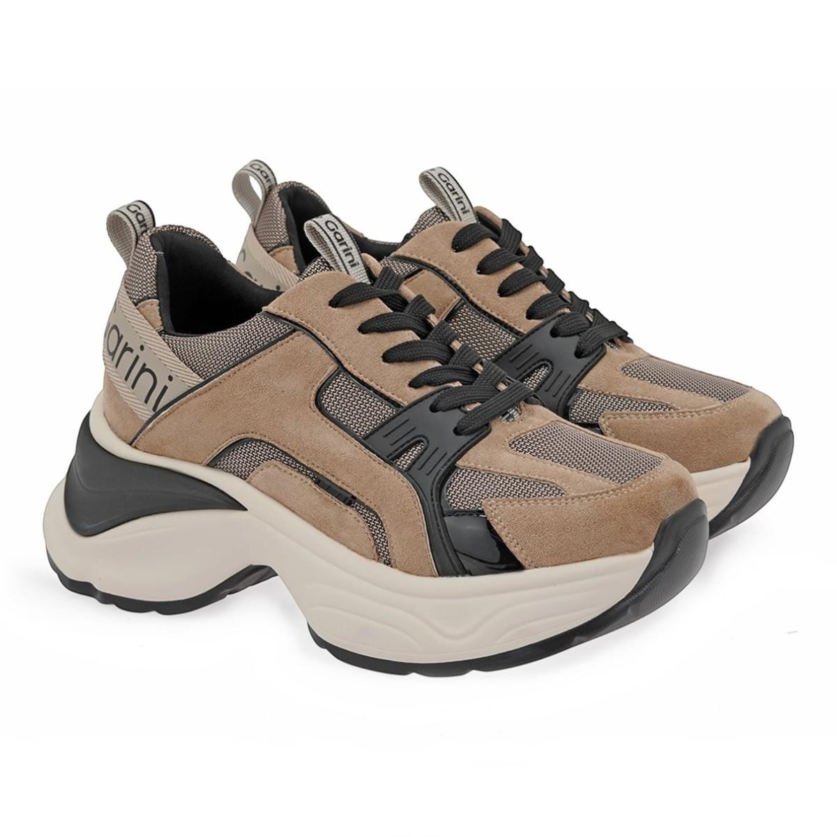 Renato Garini Γυναικεία Παπούτσια Sneakers 245-19R Μπέζ Μαύρο X119R2453949