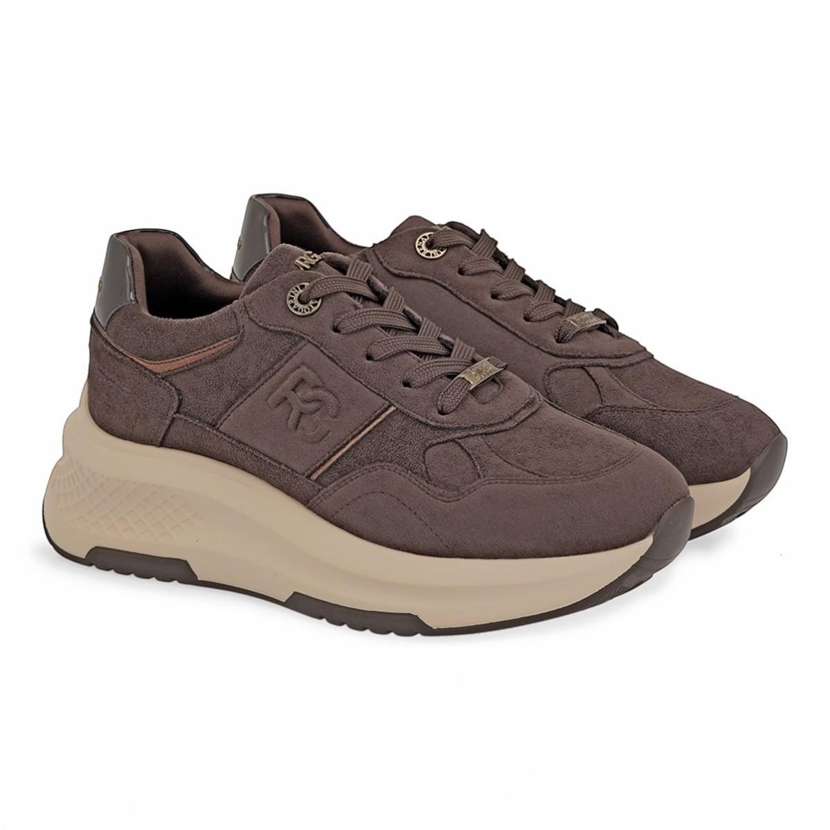 Renato Garini Γυναικεία Παπούτσια Sneakers 345-19R Καφέ Καστόρι X119R3543504