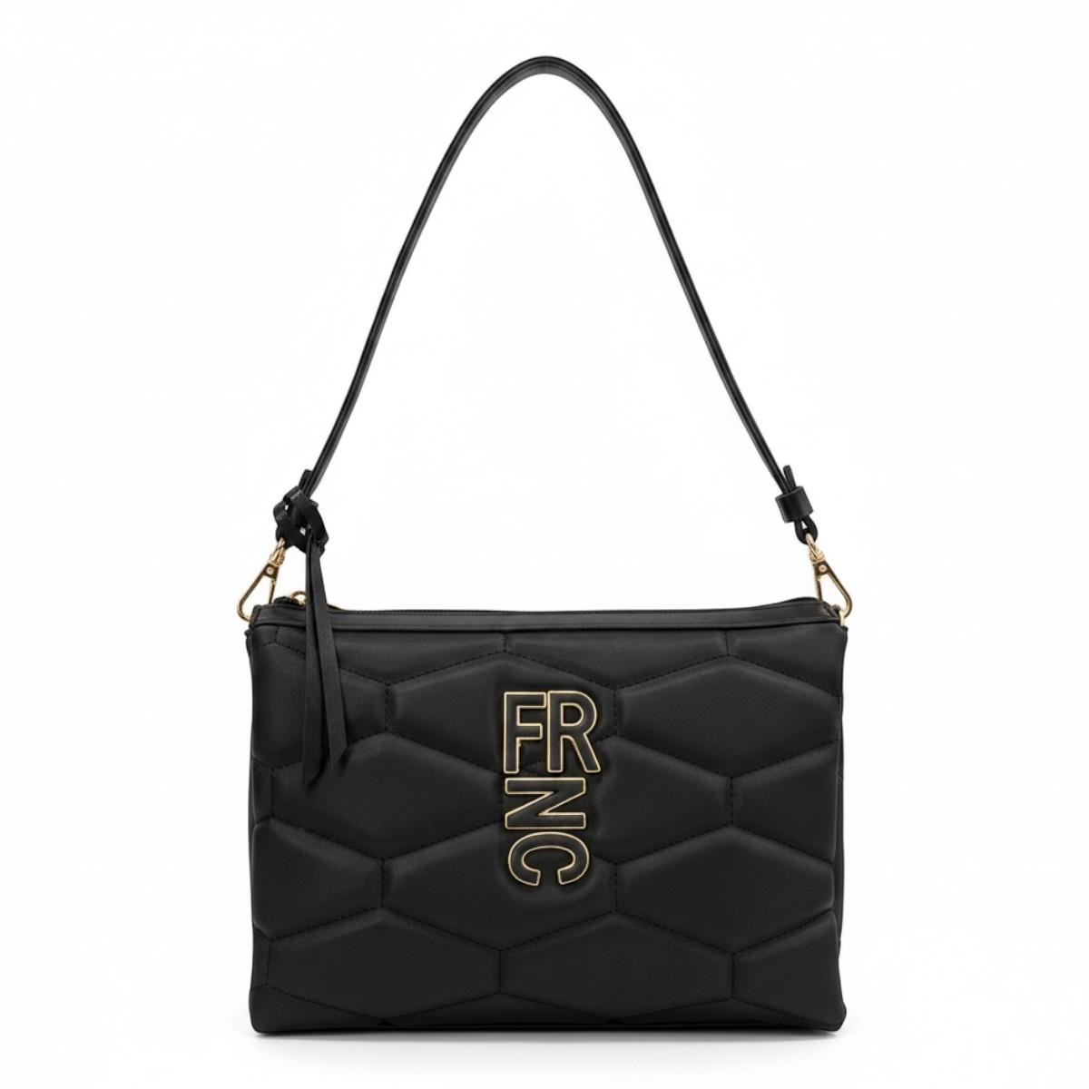 FRNC FRANCESCO Τσάντα Γυναικεία Ώμου ICON TRIPLE BAG 1440 BLK Μαύρο