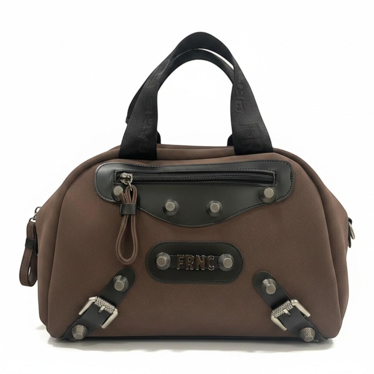 FRNC FRANCESCO Τσάντα Γυναικεία Χειρός-Ώμου ROXIE BOWLING BAG 2367 COF Καφέ