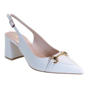 Fardoulis Shoes Γυναικεία Παπούτσια Γόβες 517-15Χ Λευκό Δέρμα