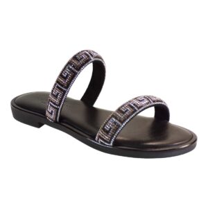 Myconian Greek Sandals Γυμαικεία Παπούτσια Πέδιλα 2161 Μαύρο