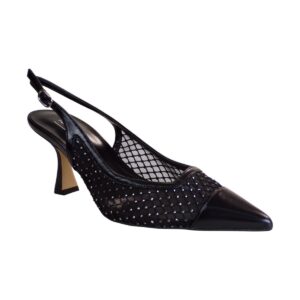 Fardoulis Shoes Γυναικεία Παπούτσια Γόβες 738-98A Μαύρο Φιλτιρέ Στράς
