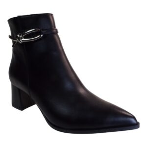 Fardoulis Shoes Γυναικεία Παπούτσια Μποτάκια 556-21M  Μαύρο Δέρμα