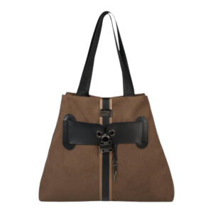 FRNC FRANCESCO Τσάντα Γυναικεία Ώμου Interlock Shopper BAG 1843 CGR Πούρο