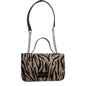 De Raggi Γυναικείες Τσάντες Ωμού-Χειρός Zebra Icon 25923-1201 Μαύρο-Ζεβρά