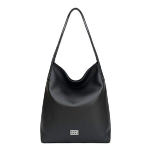 FRNC FRANCESCO Τσάντα Γυναικεία Χειρός-Ώμου BIG LEATHER SHOLDER BAG 3771 BLK Μαύρο