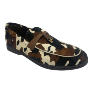 Commanchero Γυναικεία Παπούτσια Μοκασίνια 51622-7273 COW  Καφέ-Μαύρο Δέρμα