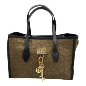 FRNC FRANCESCO Τσάντα Γυναικεία Χειρός-Ώμου  CLAVIS TOTE BAG 2027 COF Καφέ