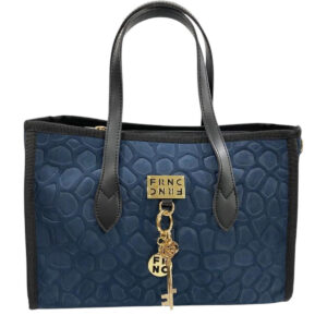FRNC FRANCESCO Τσάντα Γυναικεία Χειρός-Ώμου CLAVIS TOTE BAG 2027 Blue