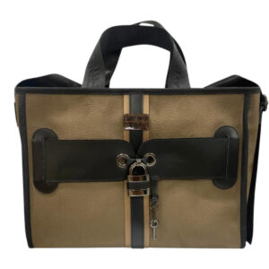 FRNC FRANCESCO Τσάντα Γυναικεία Χειρός-Ώμου Large Interlock Tote BAG 1839 CGR Πούρο