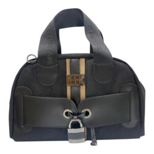 FRNC FRANCESCO Τσάντα Γυναικεία Χειρός-Ώμου Interlock  BOWLING BAG 1841 BLK Μαύρο