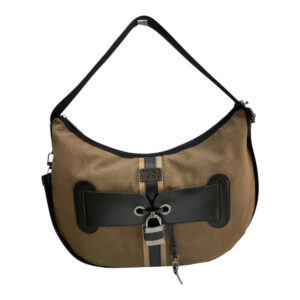 FRNC FRANCESCO Τσάντα Γυναικεία Χειρός-Ώμου Interlock MOON BAG 1837 CGR Πούρο