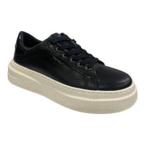 Renato Garini Ανδρικά παπούτσια Sneakers 700-608 Μαύρο Μαύρο Βερνί Off White Χ570060832Ν70