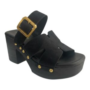 Myconian Greek Sandals Γυναικεία Παπούτσια Πέδιλα 31422 Μαύρο
