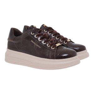 Renato Garini Γυναικεία Παπούτσια Sneakers 458-19R Καφέ Κροκό Μπρονζέ V119R45823N5