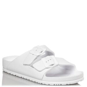 MISS NV Γυναικεία Παντόφλες FLAT SANDALS V96-19086-33 Λευκό