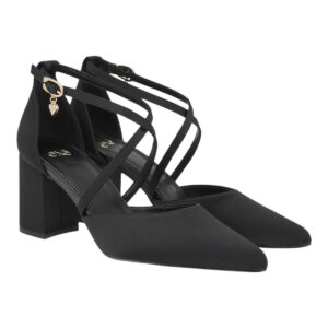 Exe Shoes Γυναικείες Γόβες 700-088 Mαύρο Σατέν X17000884049