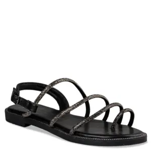 Envie shoes Γυναικεία Πέδιλα Φλάτ E96-19011-34 Μαύρο