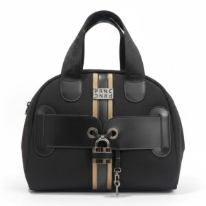 FRNC FRANCESCO Τσάντα Γυναικεία Χειρός-Ώμου Interlock Bowling Bag 1842 BLK Μαύρο