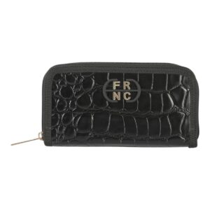 FRNC FRANCESCO Γυναικεία Πορτοφόλια W-5904 BLK Μαύρο Κροκό