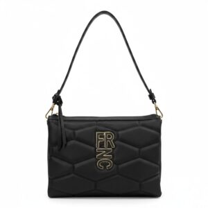 FRNC FRANCESCO Τσάντα Γυναικεία Ώμου ICON TRIPLE BAG 1440 BLK Μαύρο