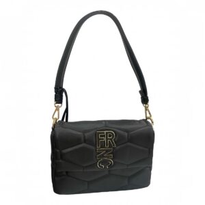 FRNC FRANCESCO Τσάντα Γυναικεία Ώμου ICON FLAP BAG 1441 BLK Μαύρο