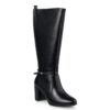 Envie Shoes Γυναικεία Μπότα BLOCK MID-HEELED BOOTS V57-22132-34 Μαύρο