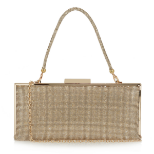 Exe Bags Γυναικεία Τσάντα Φάκελος Clutches Χειρός 700-052 1005 Πλατίνα Στρας U67000529Z36